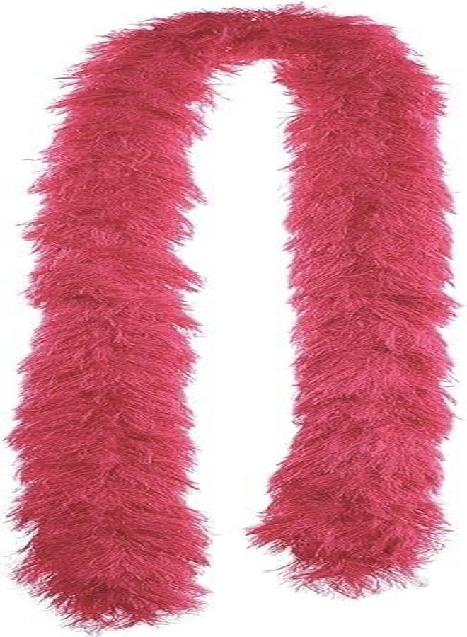 LUDALY Faux Fur Featherless Boa 72'' (Red) - Image 1